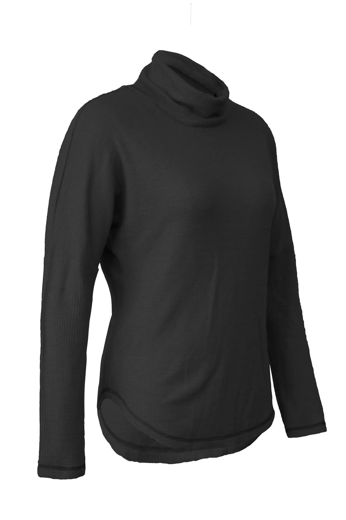 TURTLENECK SOLID COLOR LONG SLEEVE KNIT BASE