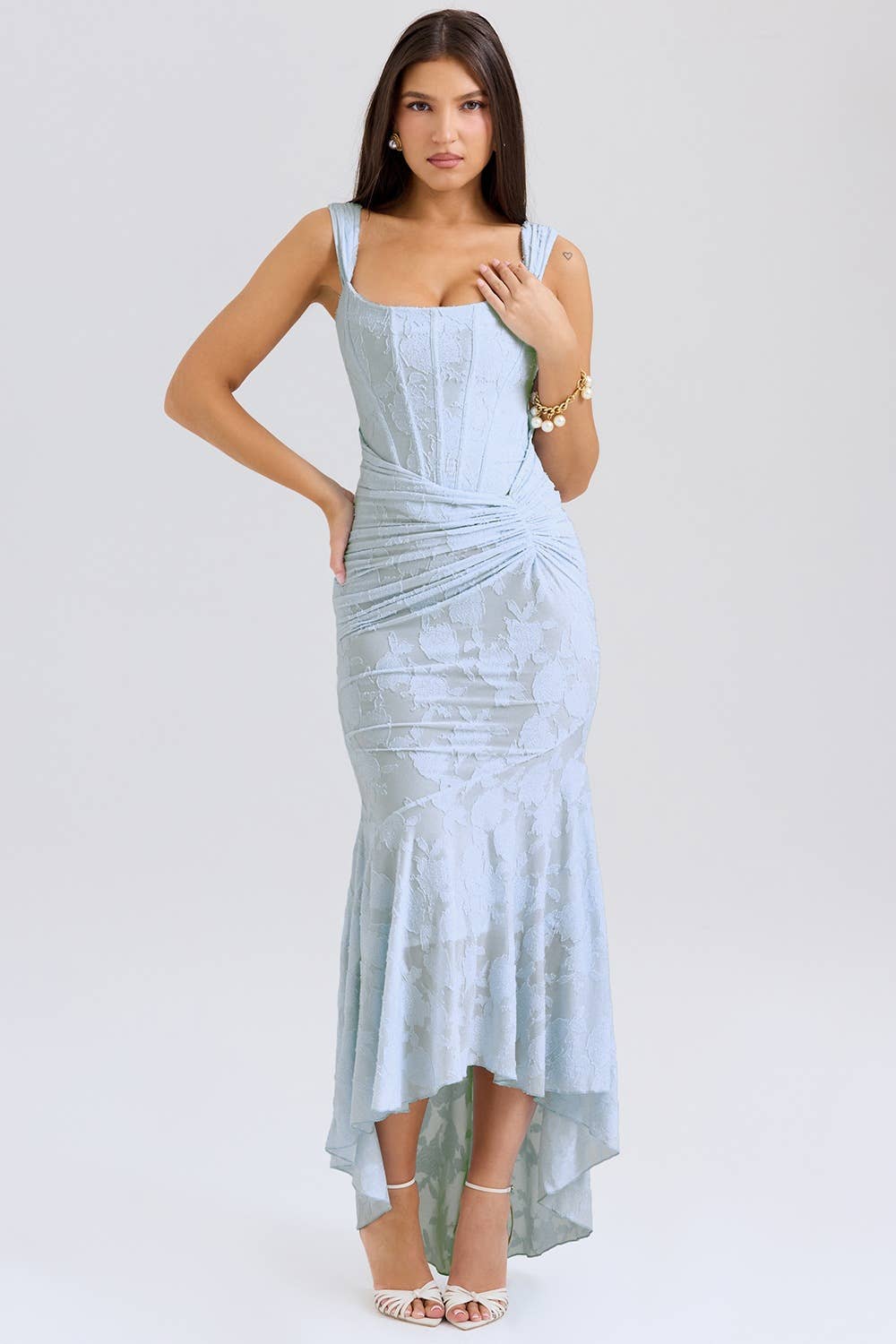 Fashion Sexy Backless Mermaid Strapless Dress