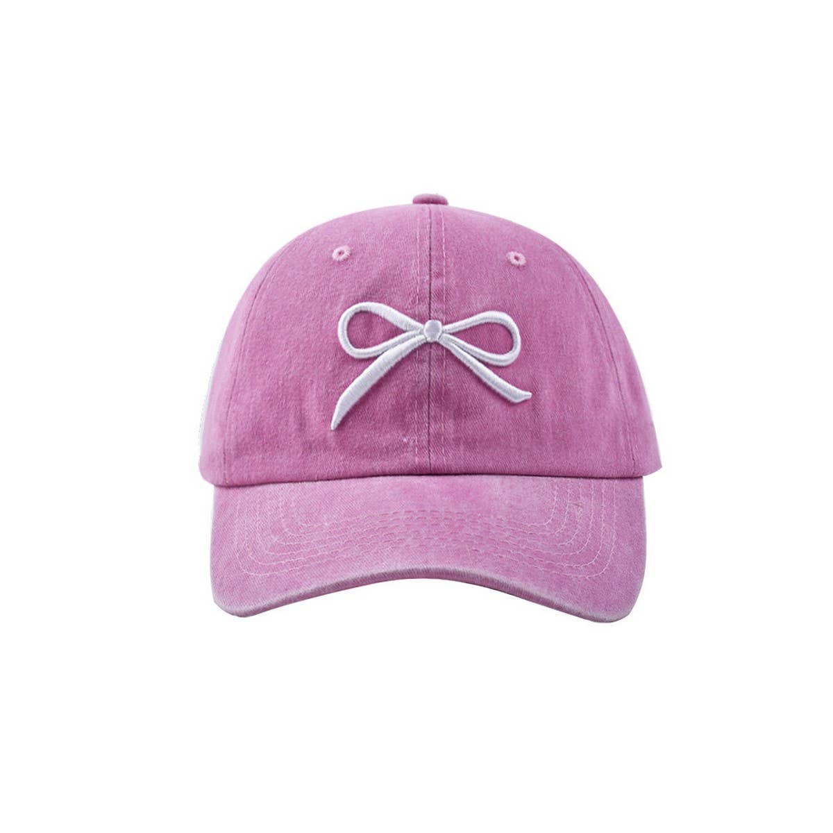 New Women's Bow Embroidered Baseball Cap CWAH1239