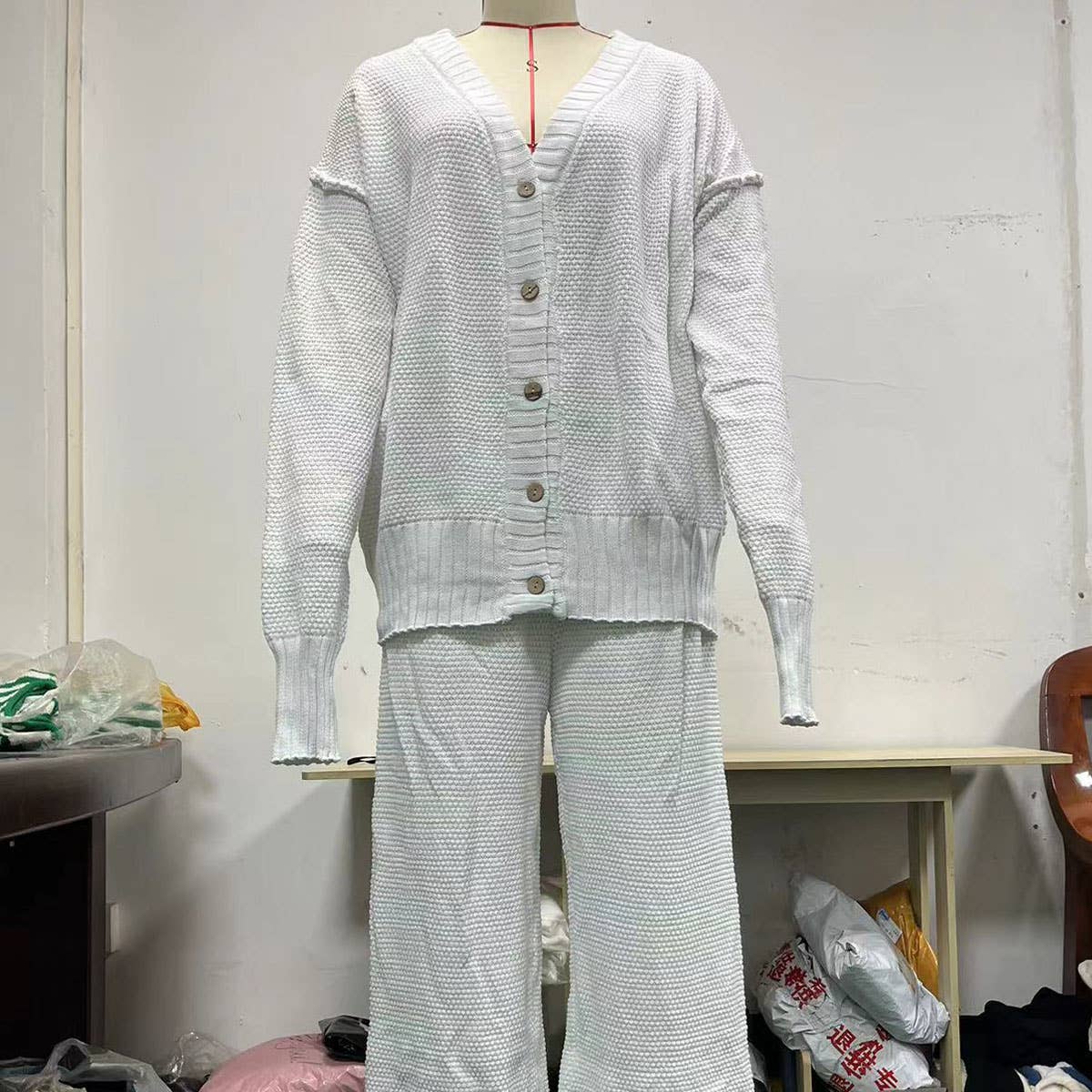 LOOSE CASUAL WIDE LEG SWEATSHIRT FASHION SUIT