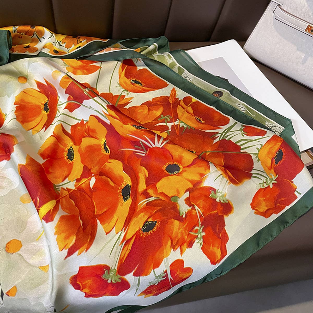 Vintage Scarf Wrap for Women Beach Sun Protection