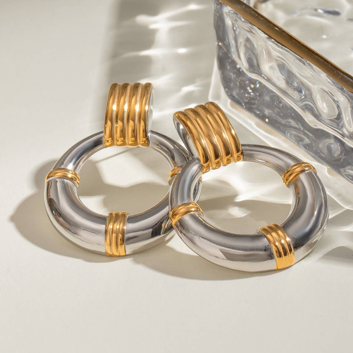 STAINLESS STEEL HOOP EARRINGS HIGH-END EARRINGS_CWASC1670