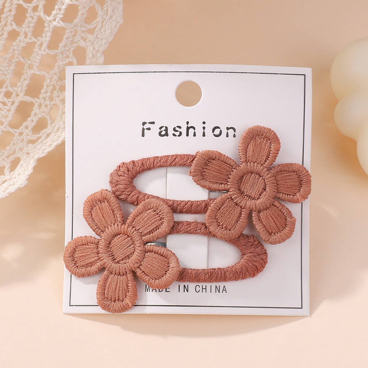 Fresh Daisy Five-Petal Flower Hair Clip Set