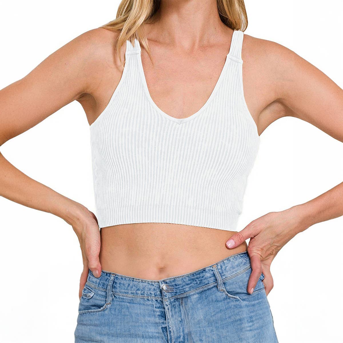 SOLID COLOR ATHLEISURE TANK TOP