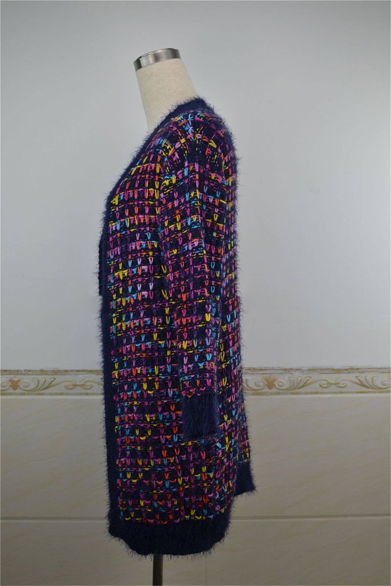 CWOSWL1045_Long Sleeve Open Front Long Cardigan Sweater