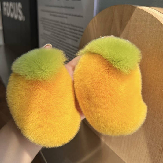 CUTE PLUSH DOLL SMALL MANGO CAR KEYCHAIN PENDANT