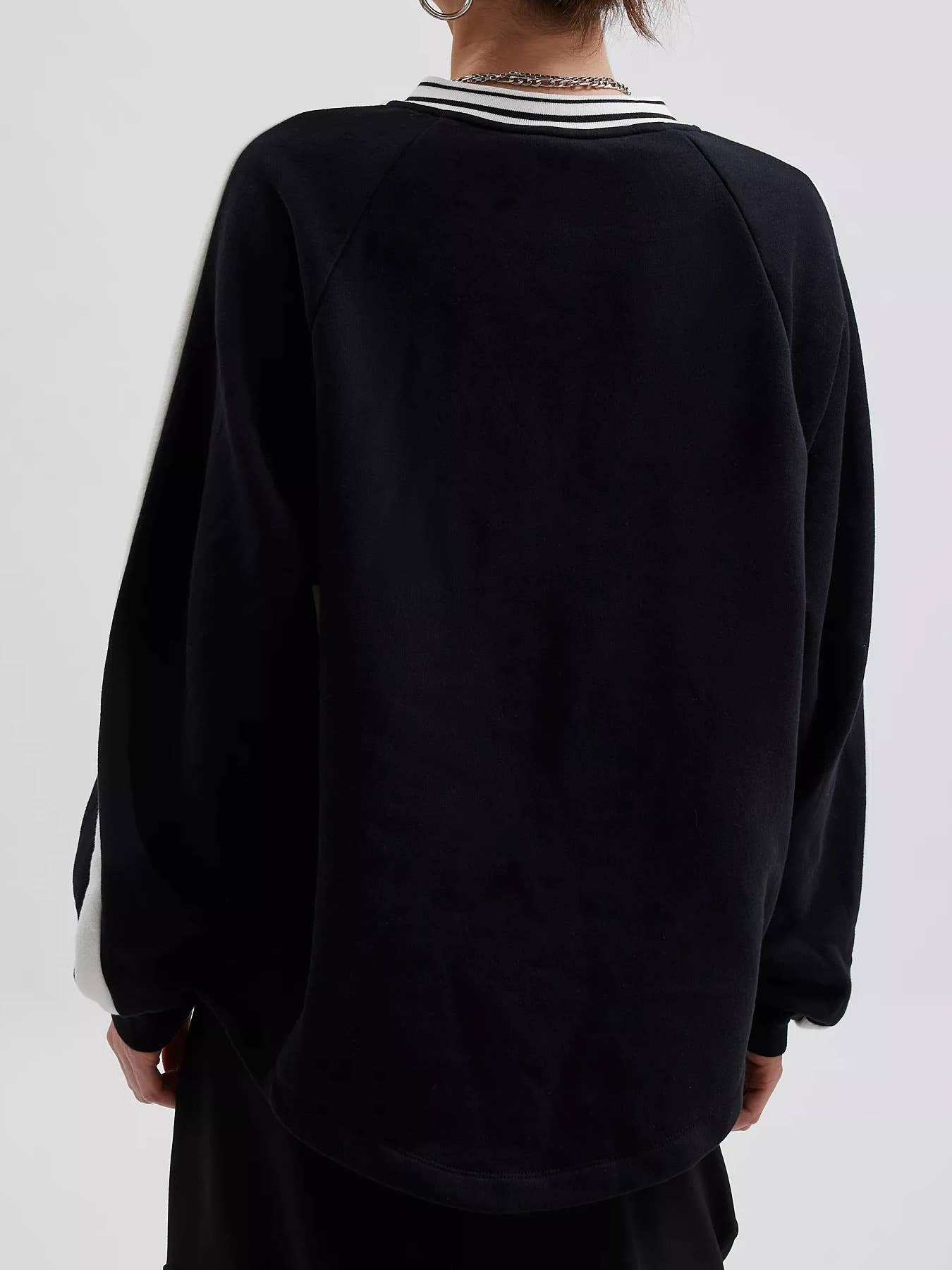 Design Color Contrast Pullover Hoodie