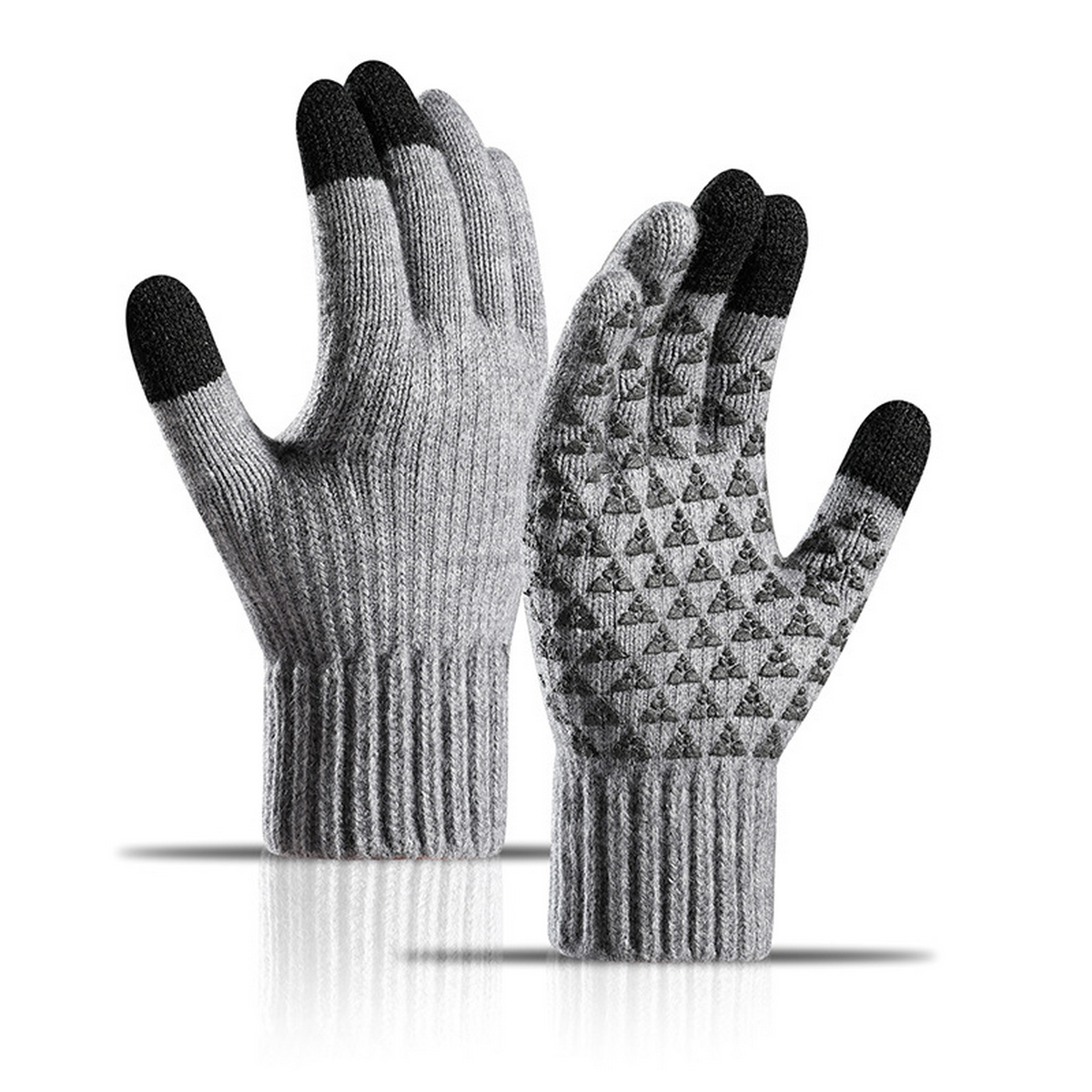 Men¡¯s Winter Alpaca Wool Knit Touchscreen Gloves_CWAG0522