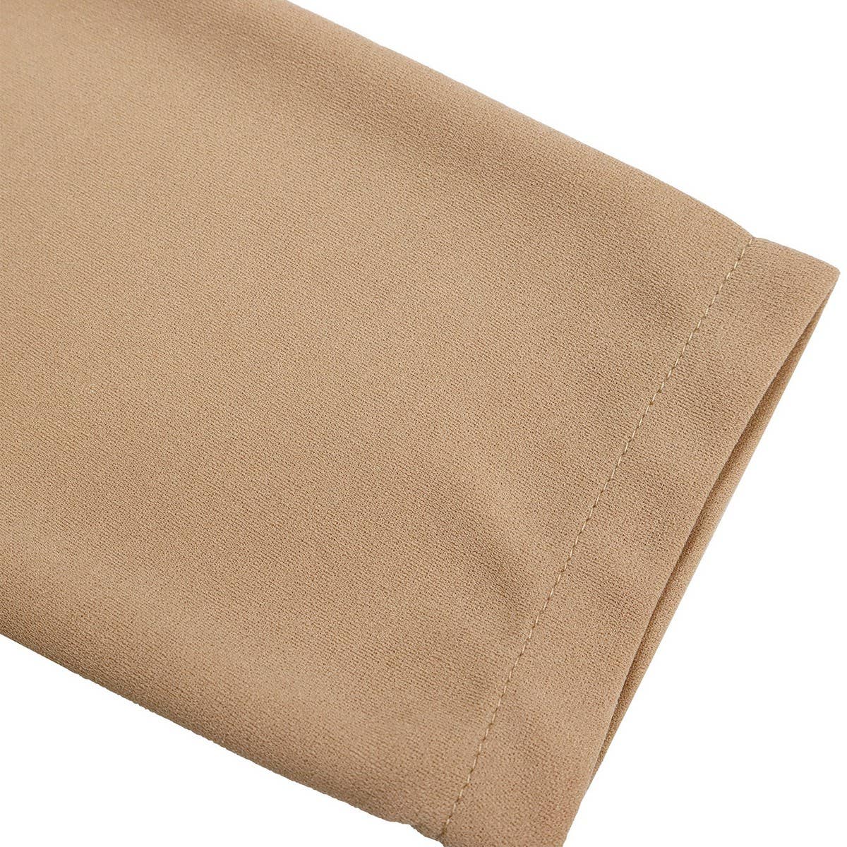 V-NECK RUFFLED HIGH WAIST SLIM COMMUTER DRESS