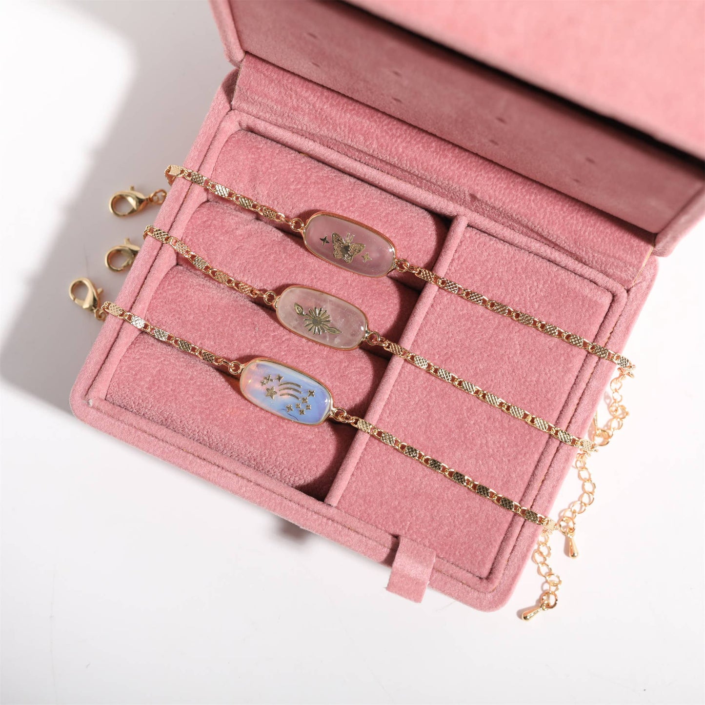 Butterfly Star Moon Heart Snake Flower Bracelet_CWMM3906