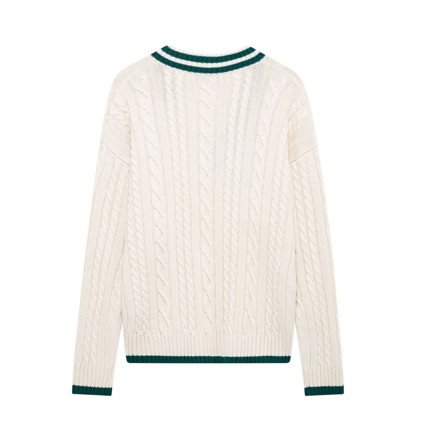 V-neck fashion all-in-one eight-strand sweater