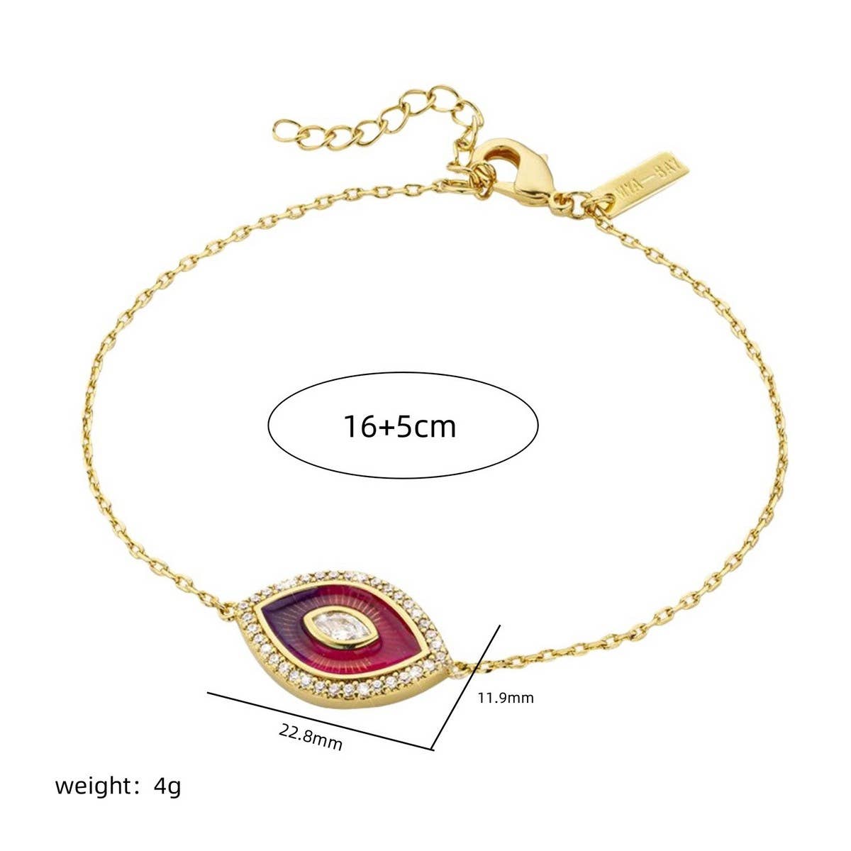 Women's Tarot Diamond Oil Drop Bracelet