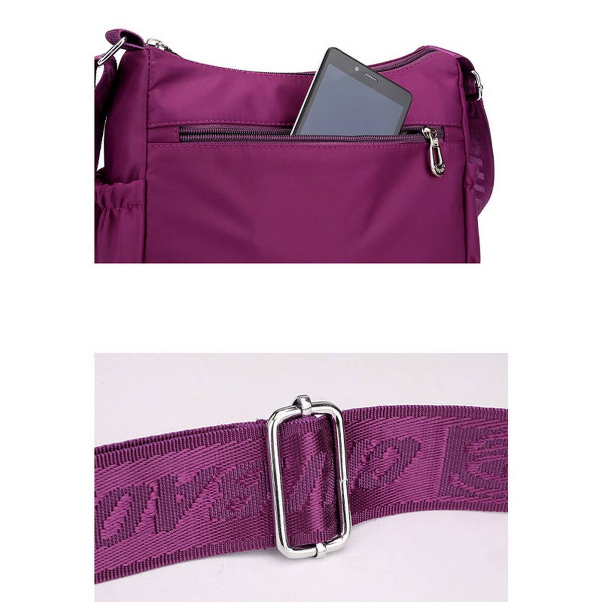 NYLON WATER-REPELLENT CROSSBODY SHOULDER BAG_CWASC1744