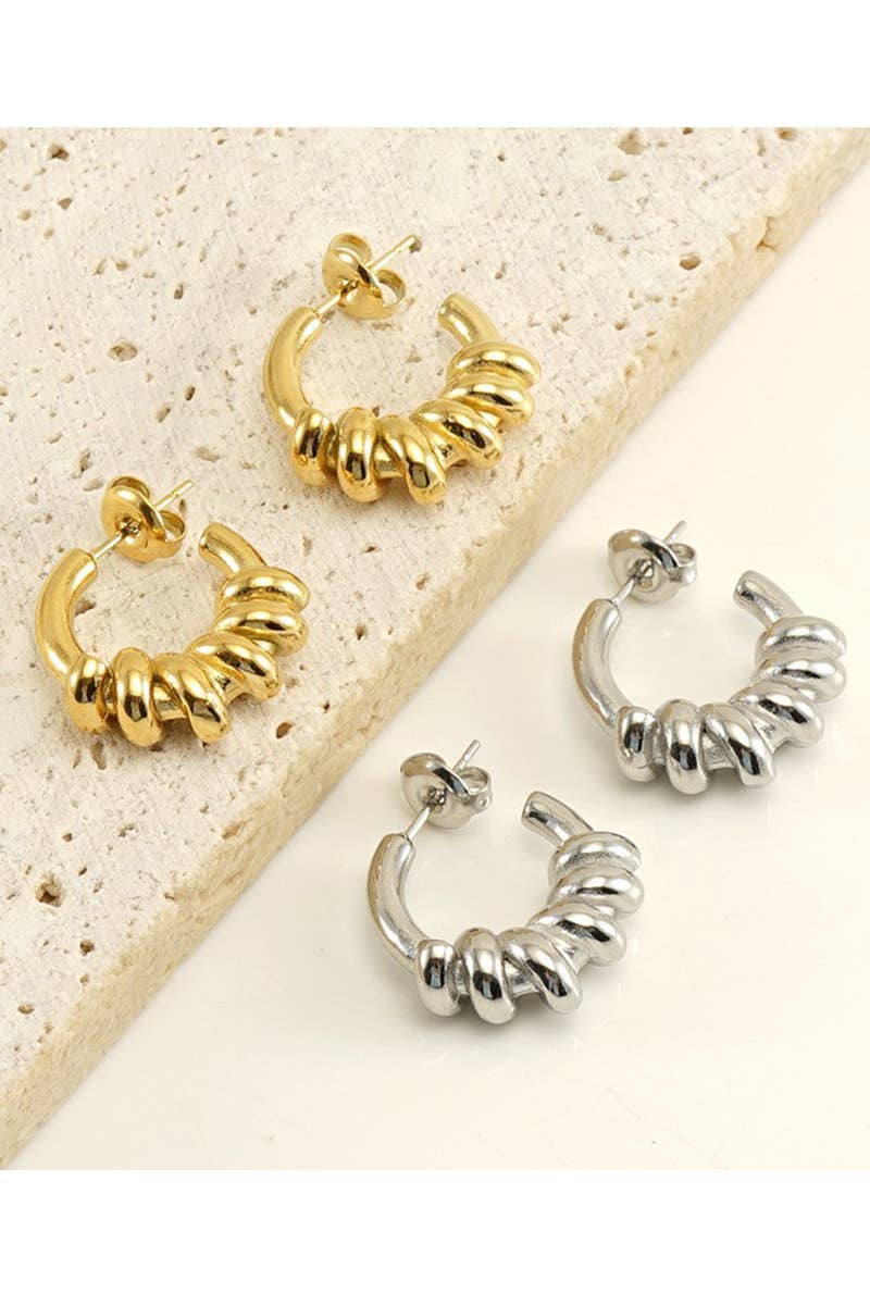 18K GOLD PLATED STAINLESS STEEL EARRINGS_CWAJE0389