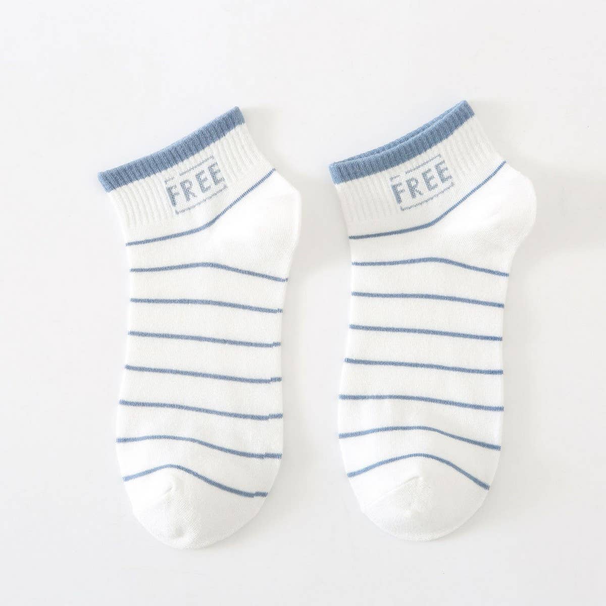 MEN'S COTTON BREATHABLE STRIPED SPORTS SOCKS