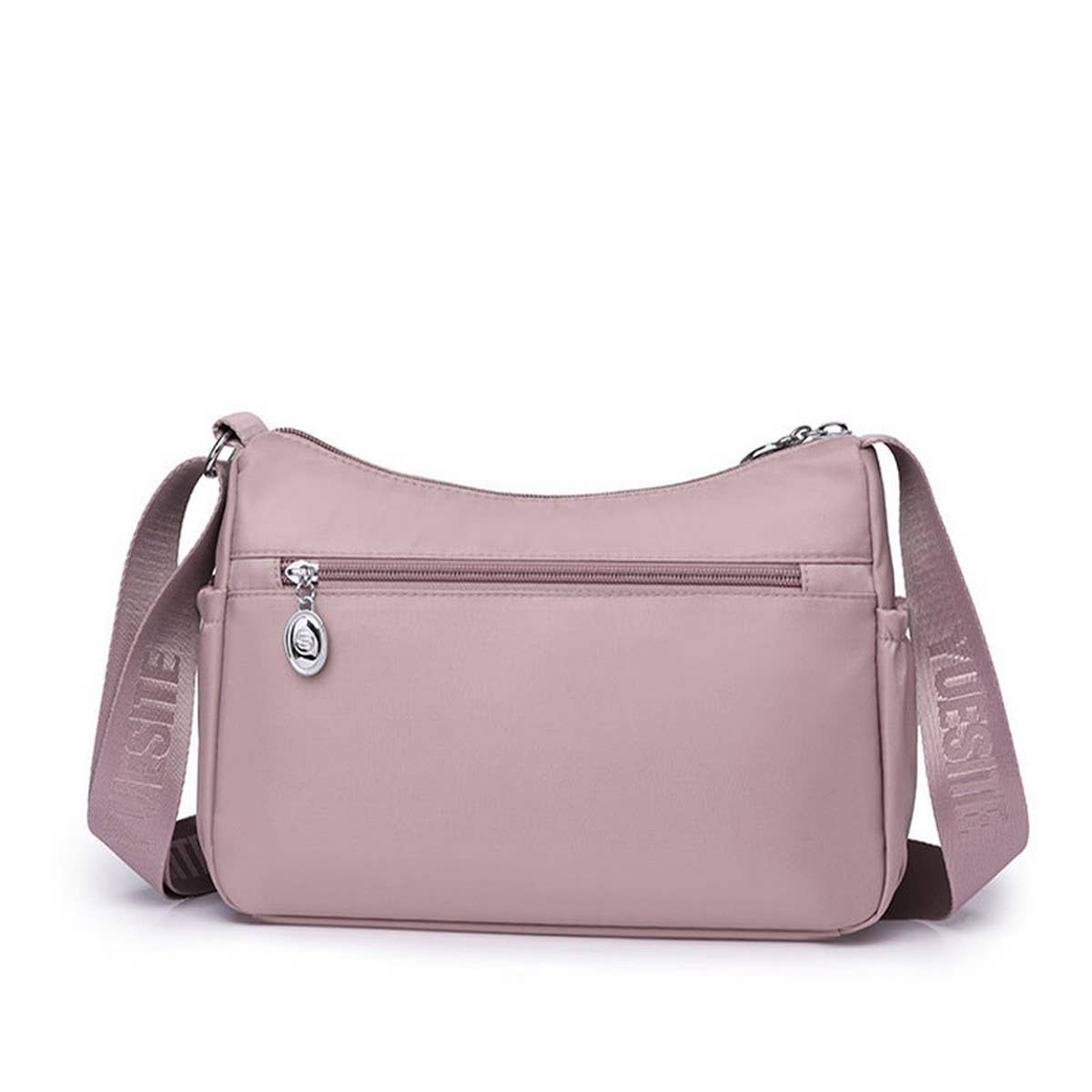 MULTI-COMPARTMENT NYLON SHOULDER AND CROSSBODY BAG