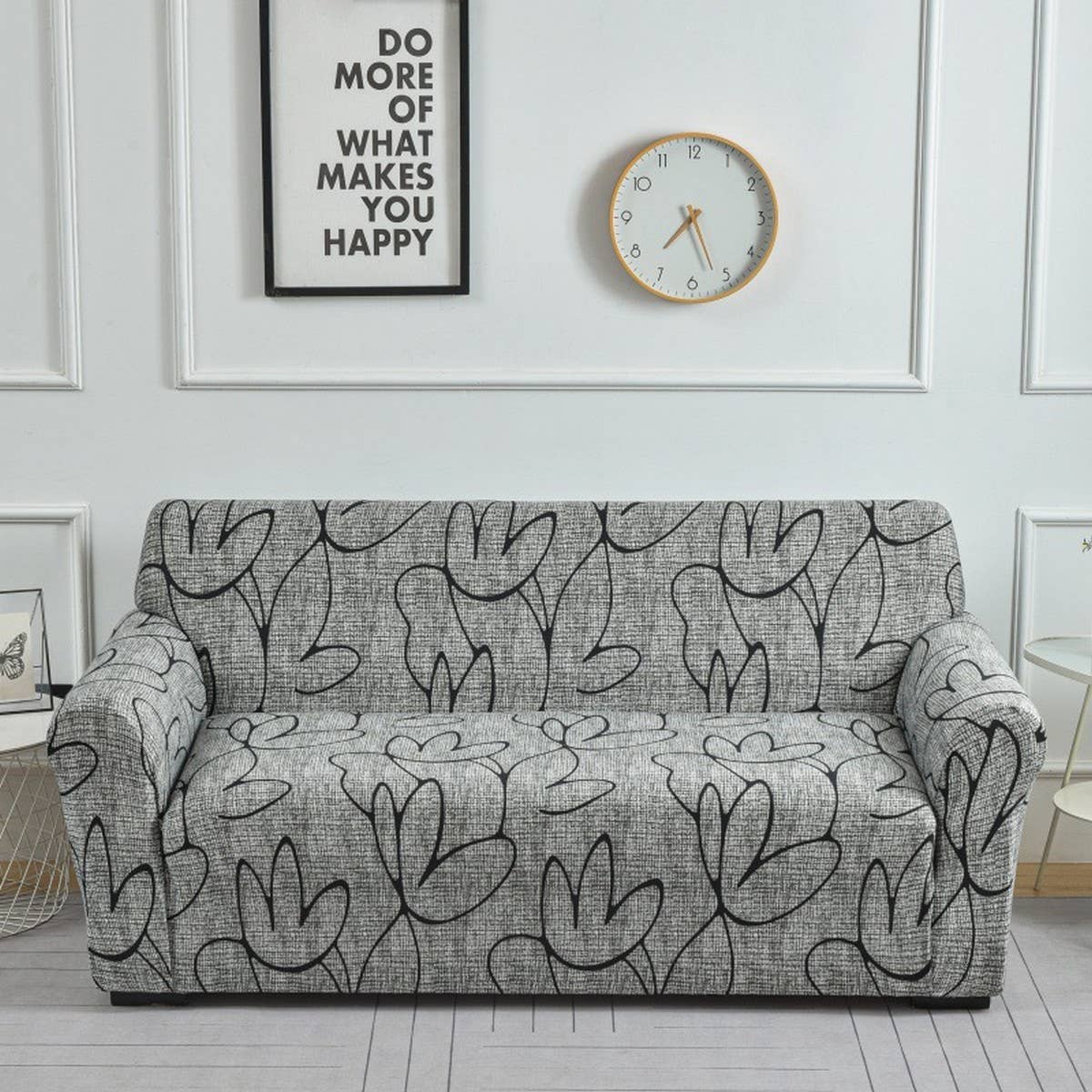 Stretch Sofa Cover, Solid Print, All-in-One Fit_CWMM8309