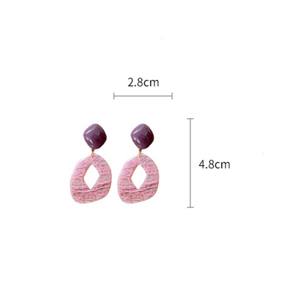 IRREGULAR GEOMETRIC TEMPERAMENT EARRINGS