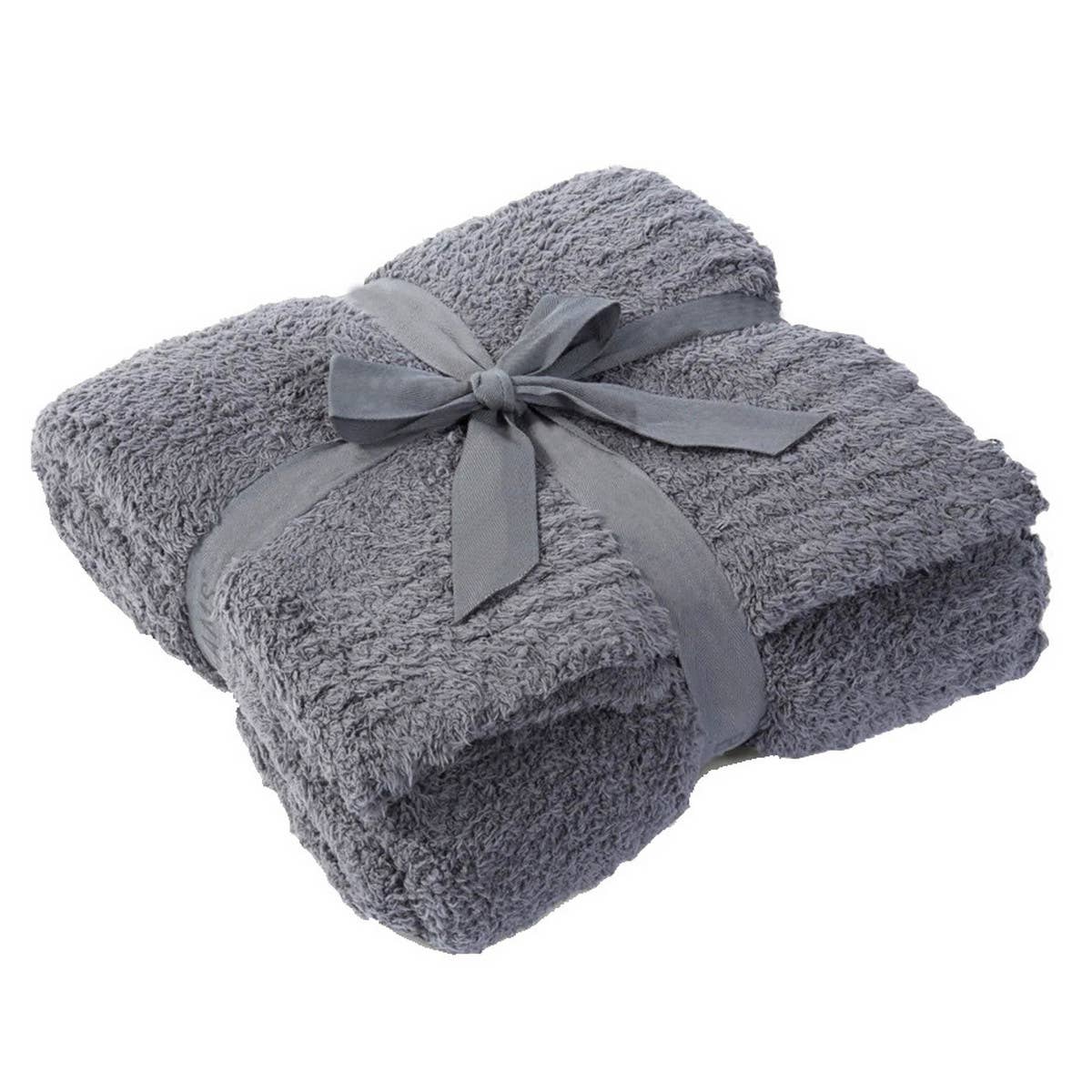 SOLID COLOR KNITTED JACQUARD BLANKET COVER BLANKET_CWMM0319