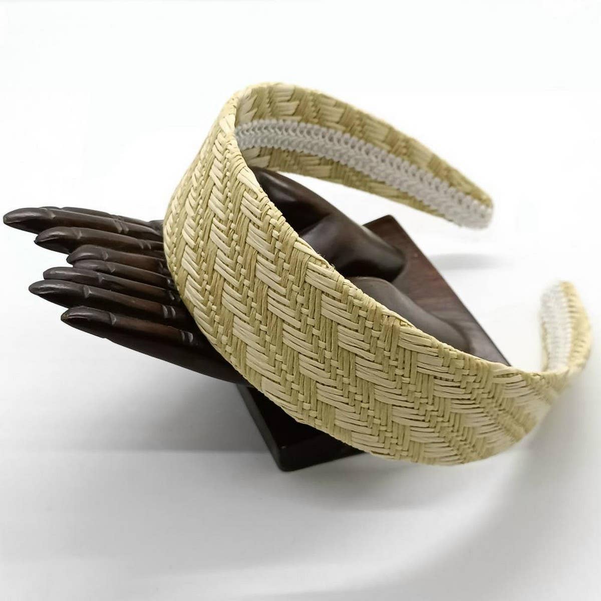 Popular EU Natural Raffia Braided Headband_CWAHA6344