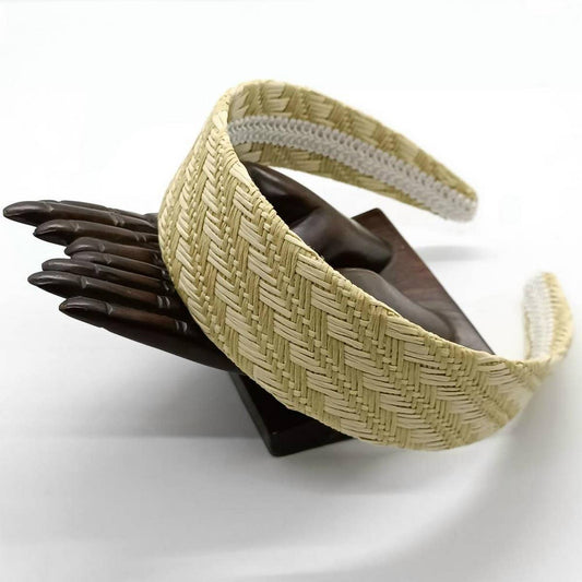Popular EU Natural Raffia Braided Headband_CWAHA6344