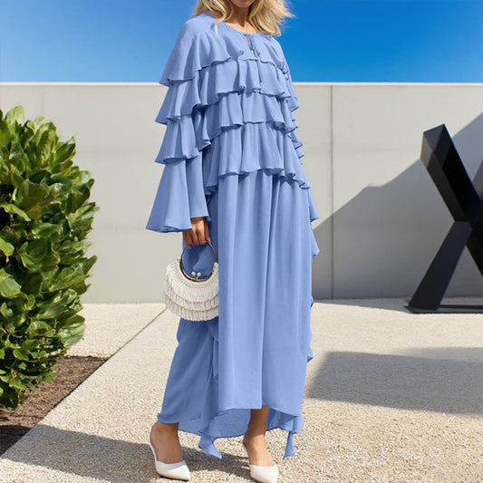 Layered design sense,elegant refined cake dress