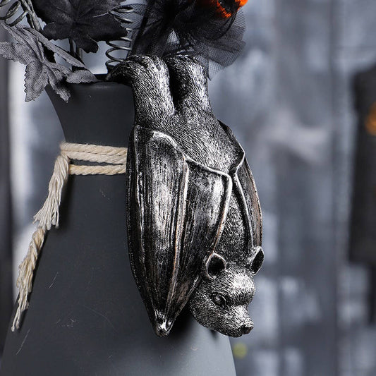 Realistic Hanging Bat Vampire Resin Decor_CWMM9892