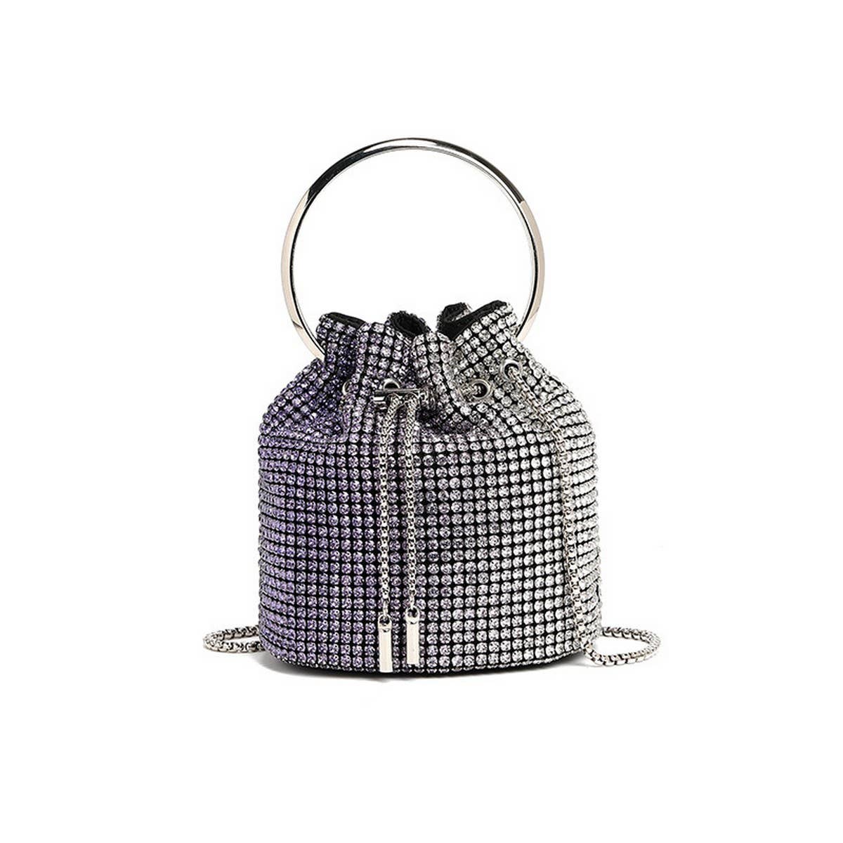 NEW FASHION CHAIN RHINESTONE EVENING BUCKET BAG_CWAB3583