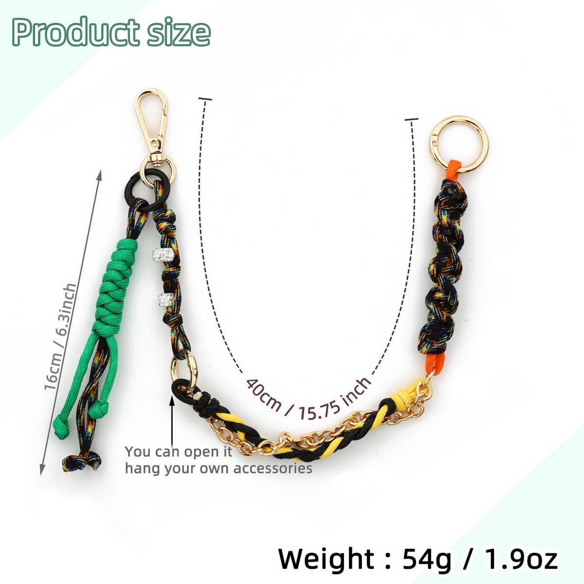 Ocean Print Fruit Card Wallet with Bead Keychain_CUAB00440