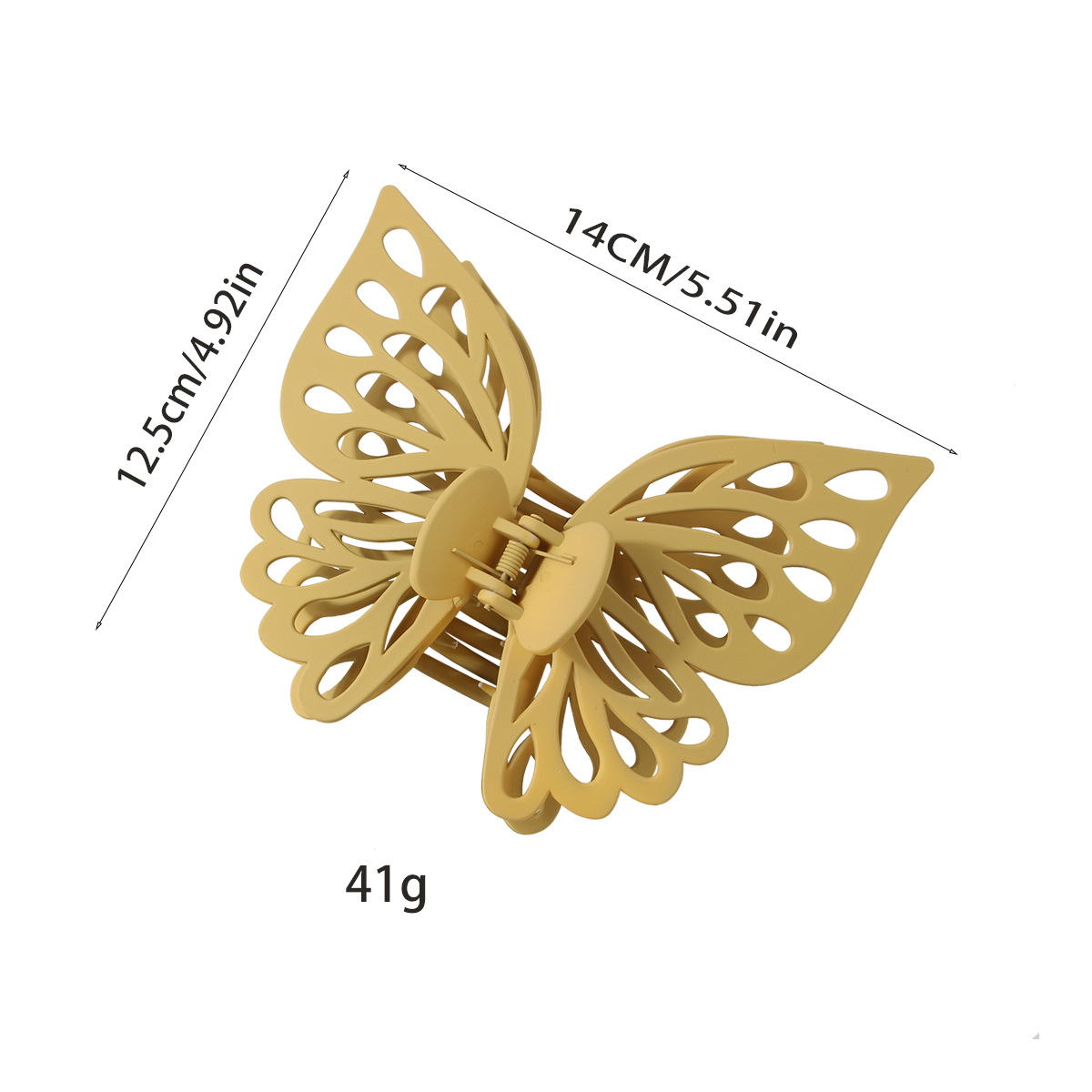 Butterfly Hair Claw??Oversized Hollow Layered Clip_CWAHA0394