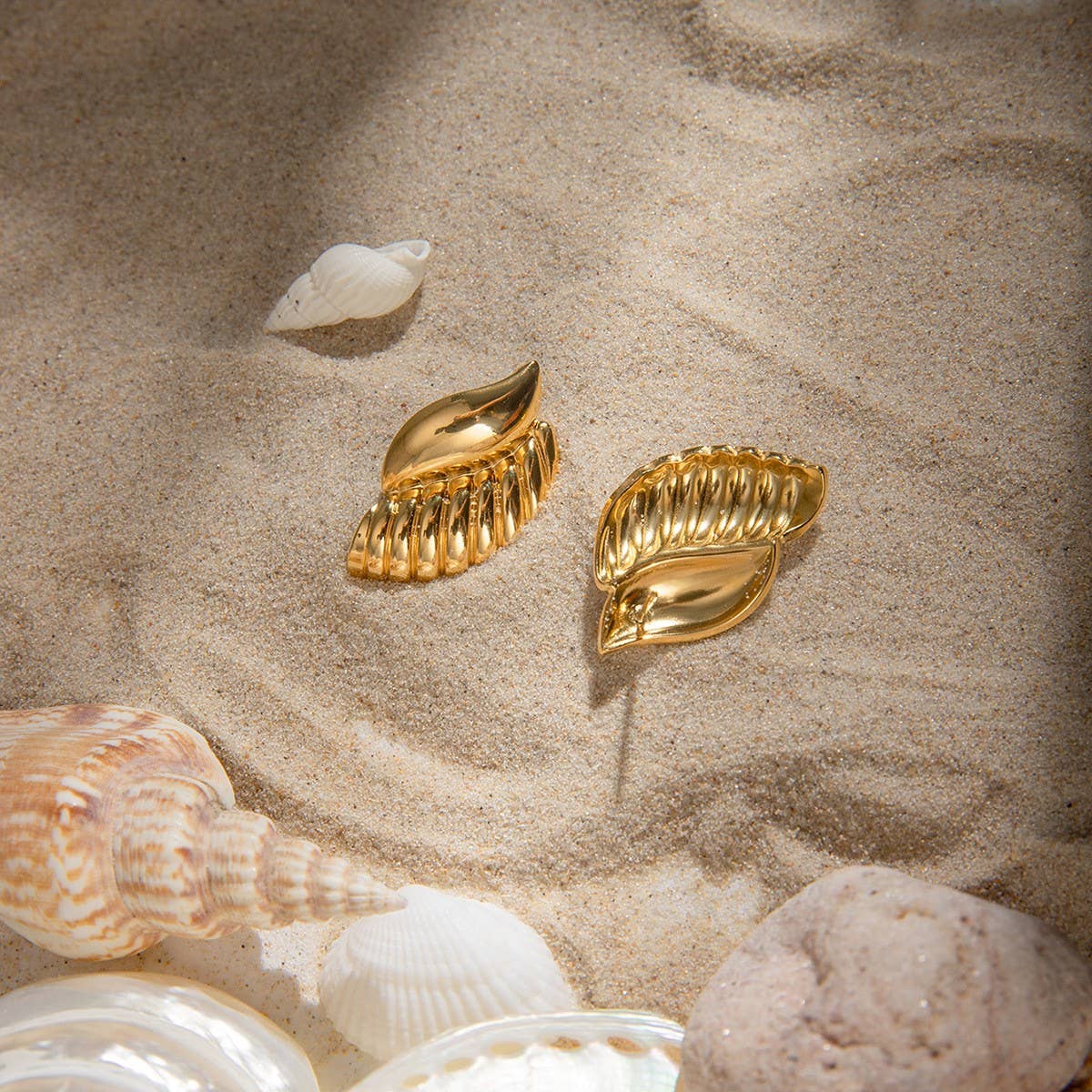 SIMPLE DOUBLE-LAYER GLOSSY WATER DROP EARRINGS_CWAJE1783