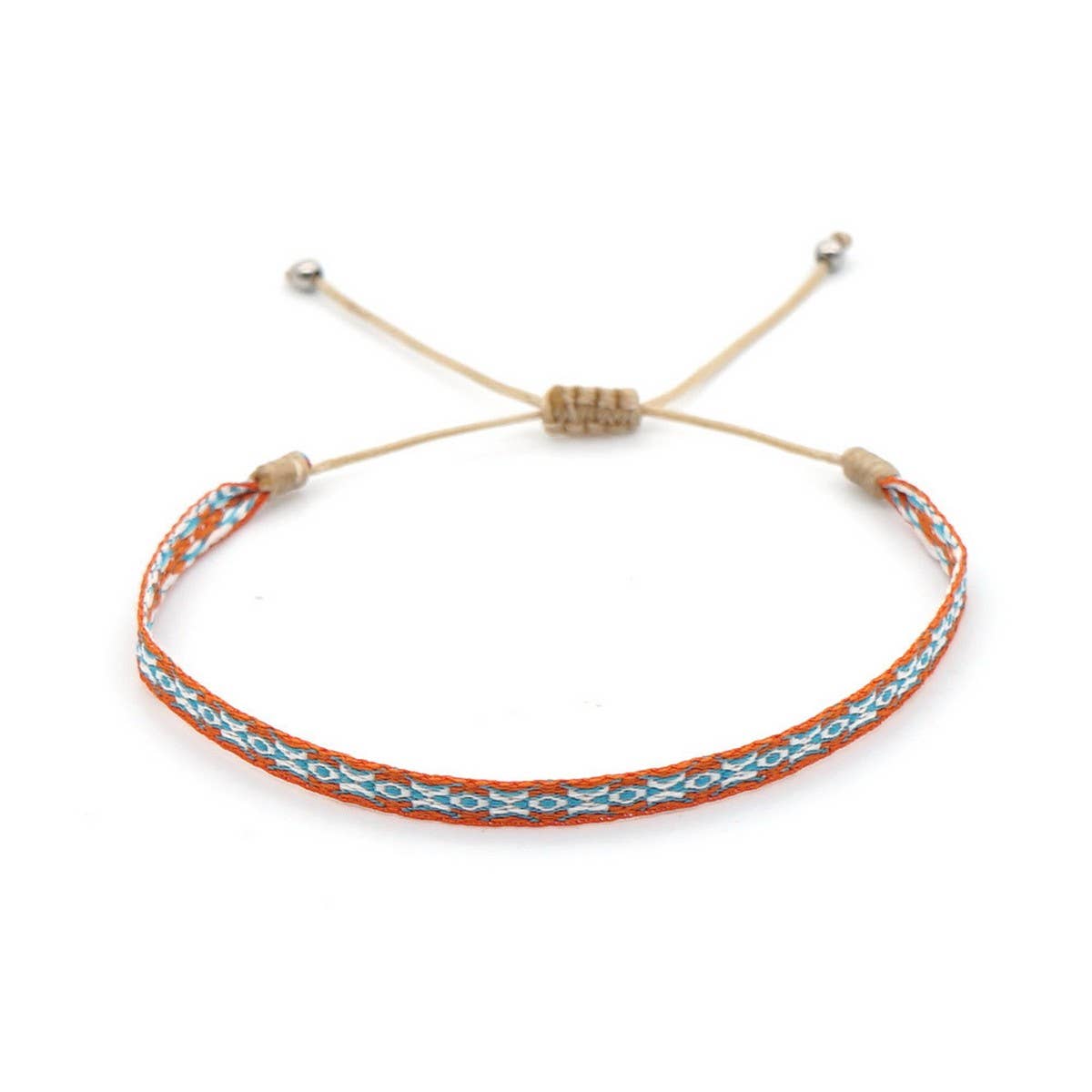 CWAJE4556_BOHEMIAN RIBBON HAND-WOVEN BRACELET