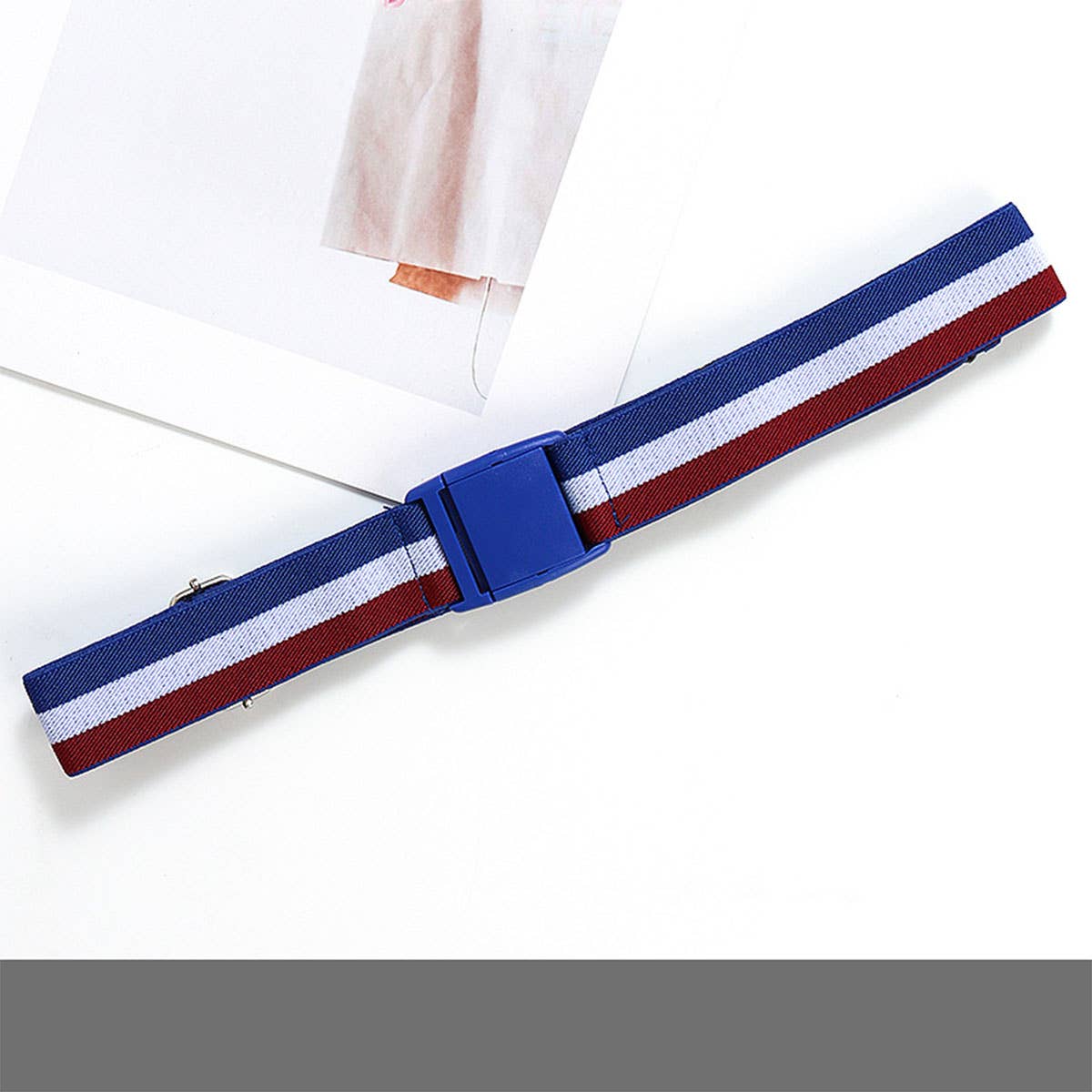 VERSATILE BRAIDED BELT BUCKLE ELASTIC BELT_CWABE0683