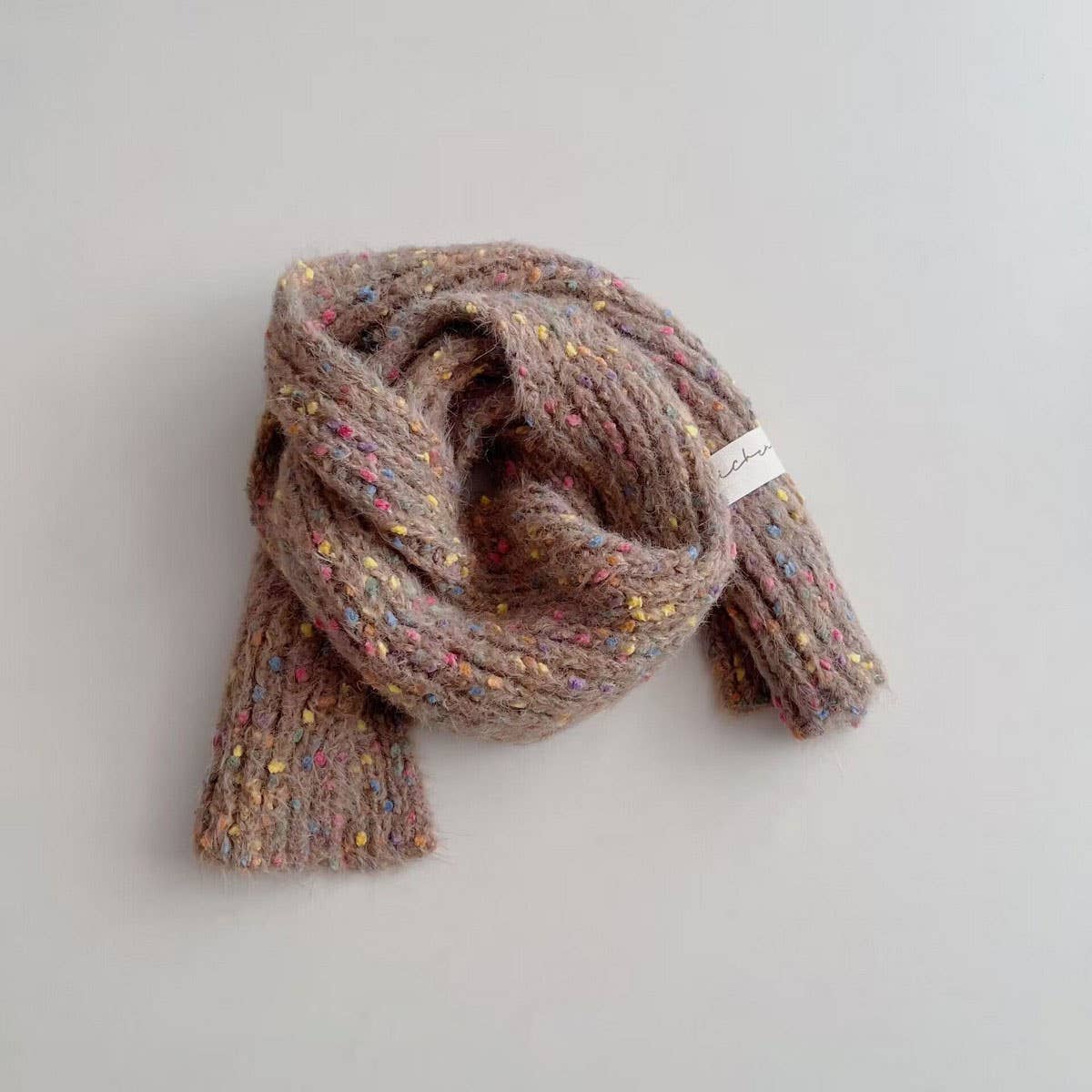 Polka Dot Knit Scarf - Warm Neck Wrap for Kids_CWASC2096