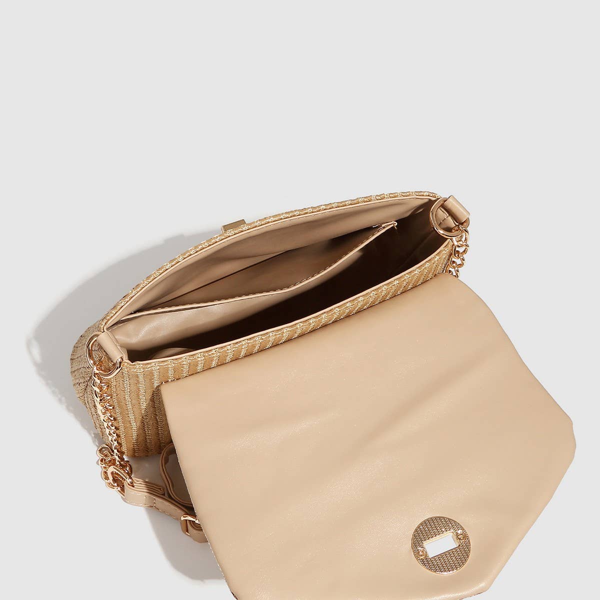 Small Tweed-Style Straw Crossbody Bag_CWAB5703