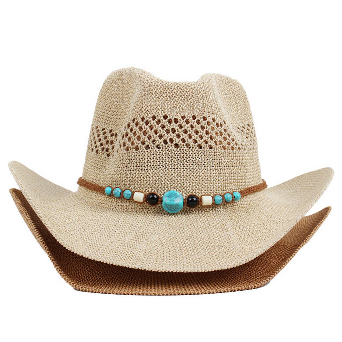 OUTDOOR BREATHABLE WESTERN COWBOY STRAW HAT_CWAH1193