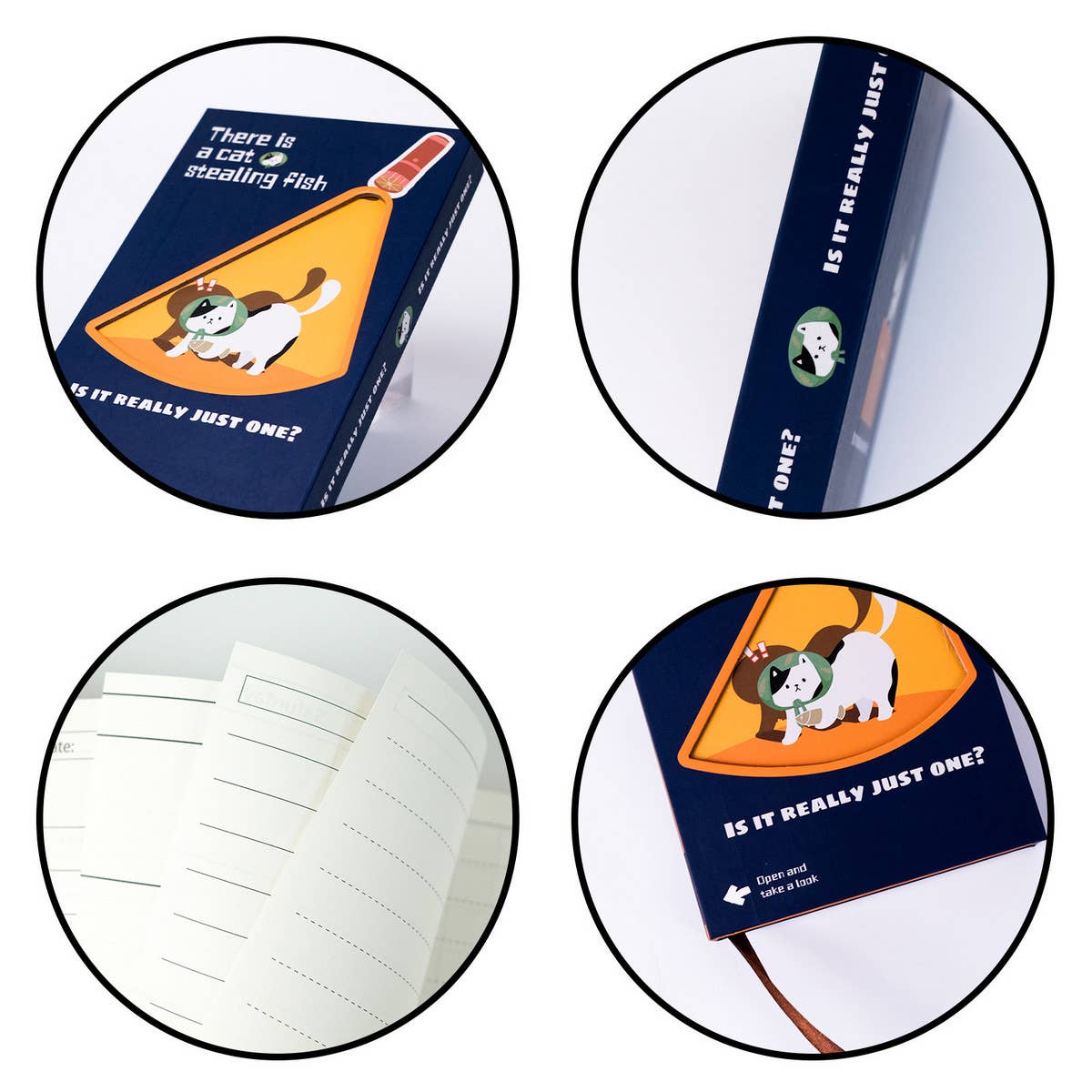 CUTE CARTOON KITTEN COVER HARD COVER NOTEBOOK