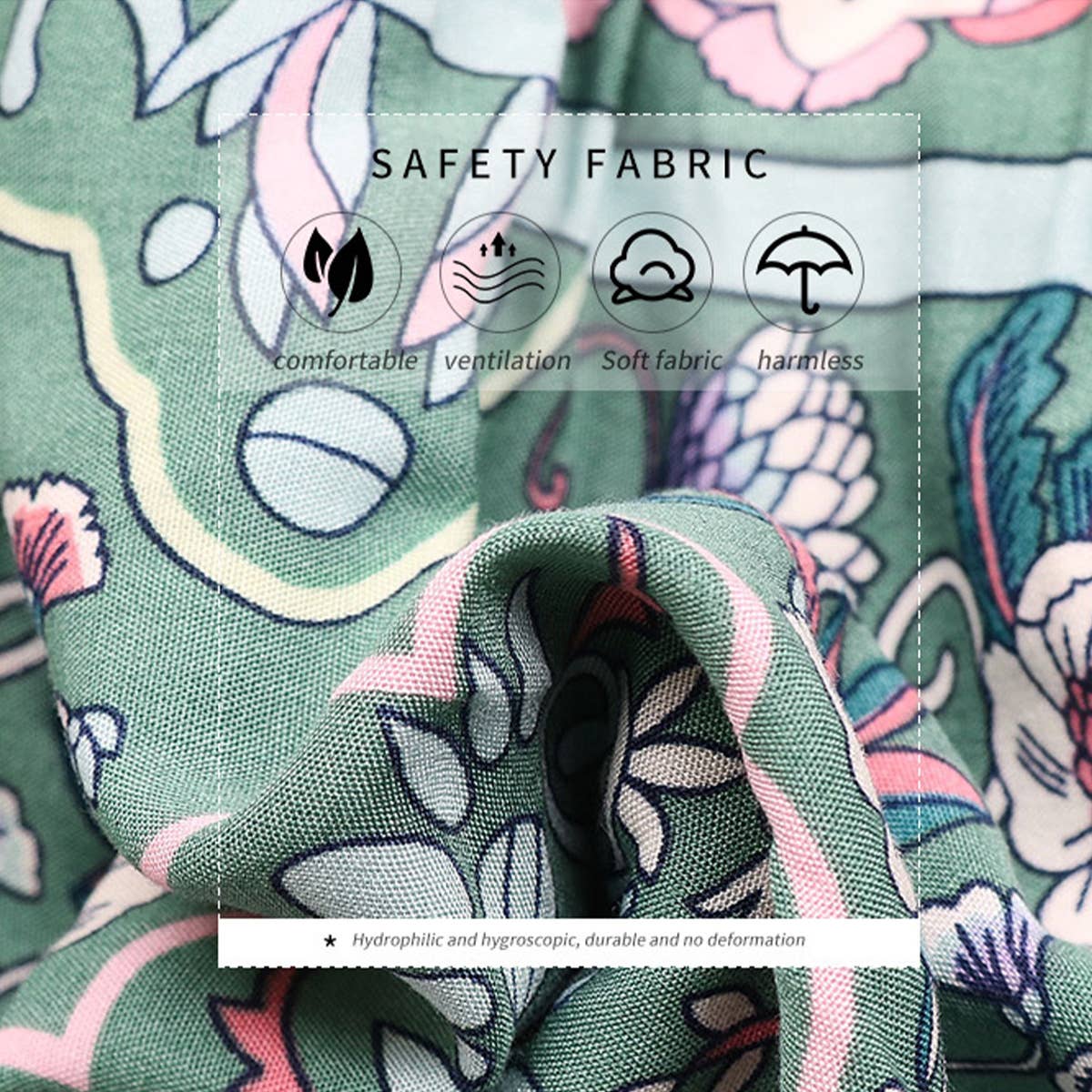 Lace-up printed lotus sleeve shirt