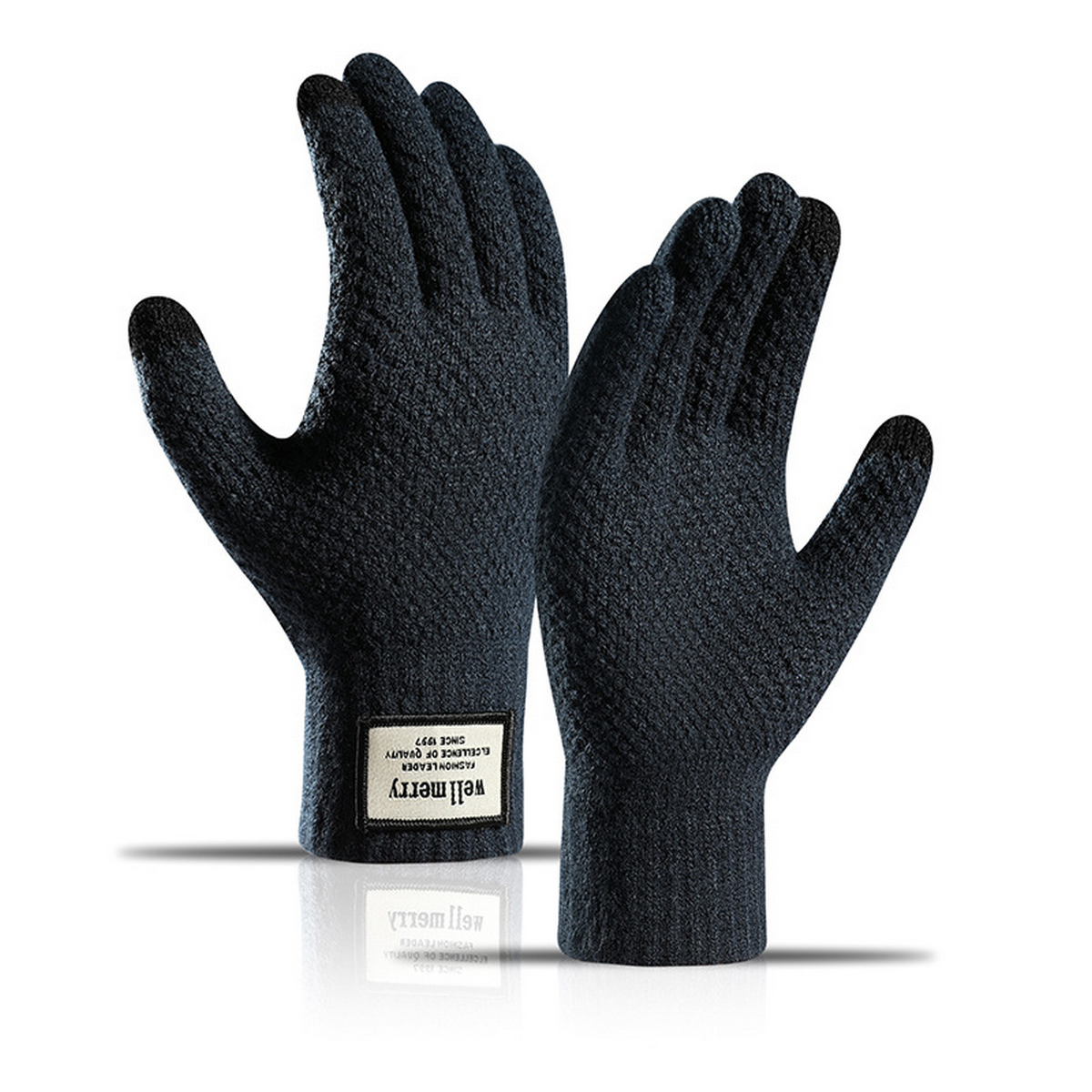 Men¡¯s Knit Touchscreen Gloves ? Thick & Warm_CWAG0516