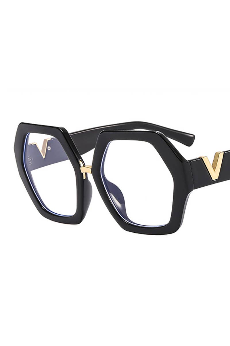 WOMEN GEOMETRIC FRAME EYEGLASSES