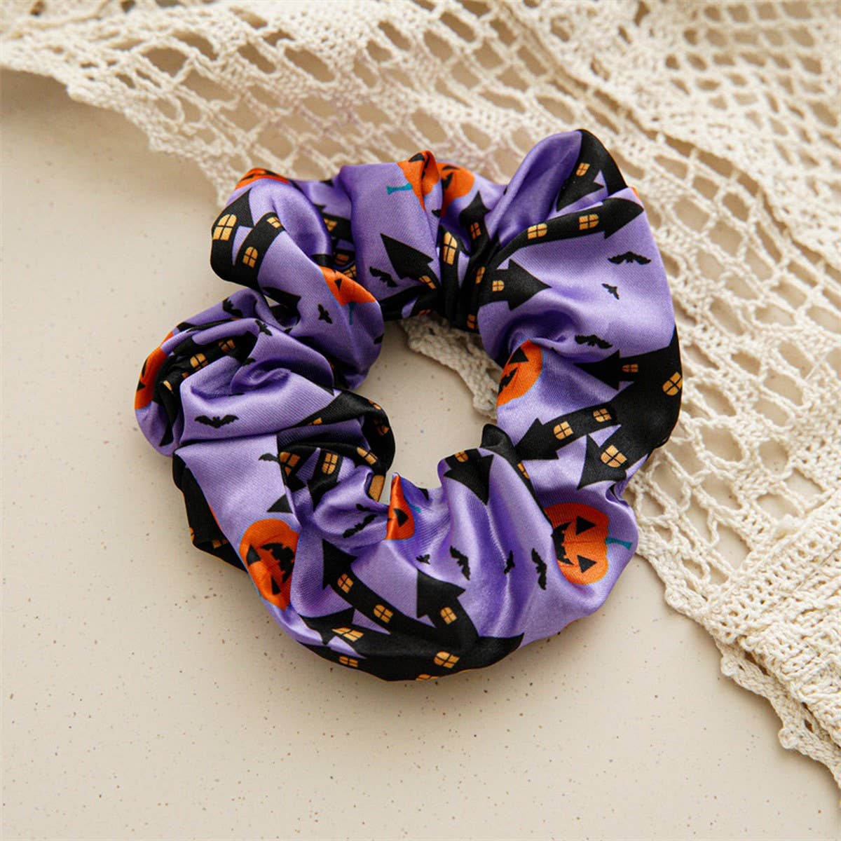 HALLOWEEN PRINTED LARGE INTESTINE HAIR TIE_CWAHA1469