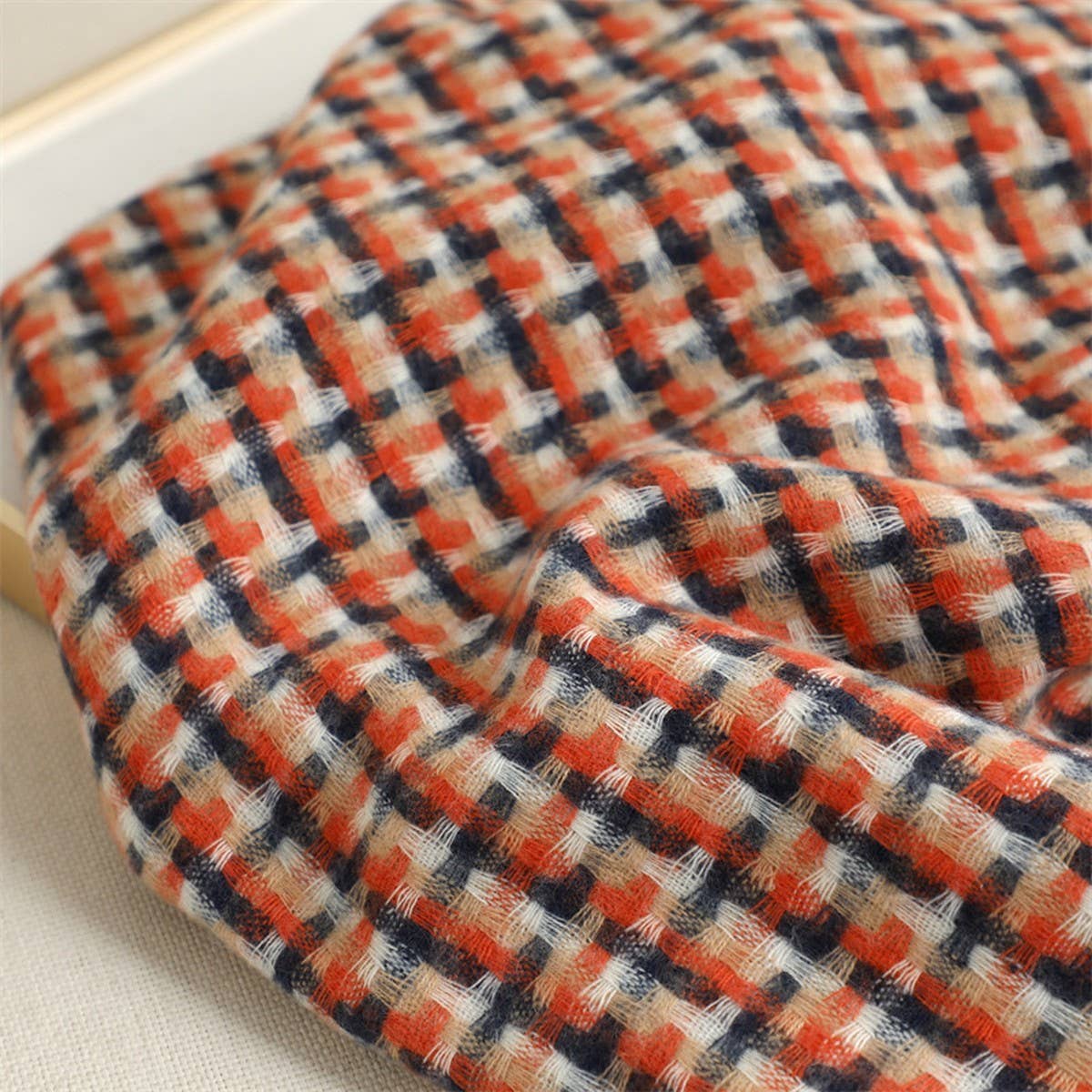 NEW RETRO BRITISH PLAID WARM SCARF