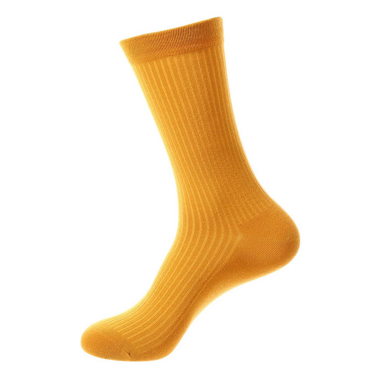 MEN'S CASUAL SOLID COLOR MID-CALF SOCKS