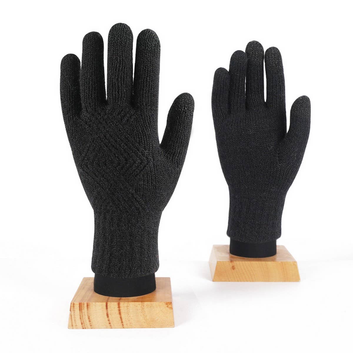 WINTER WARM WOOL KNITTED TOUCH SCREEN GLOVES_CWAG0378