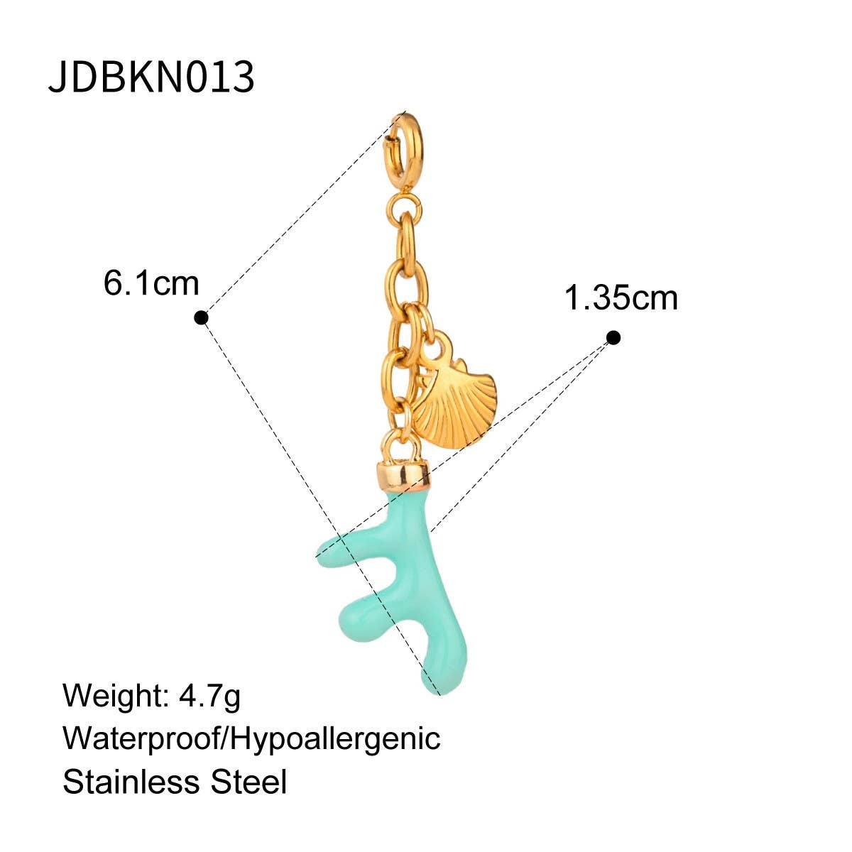 BIKINI PENDANT STAINLESS STEEL OIL DROP JEWELRY_CWMM4675