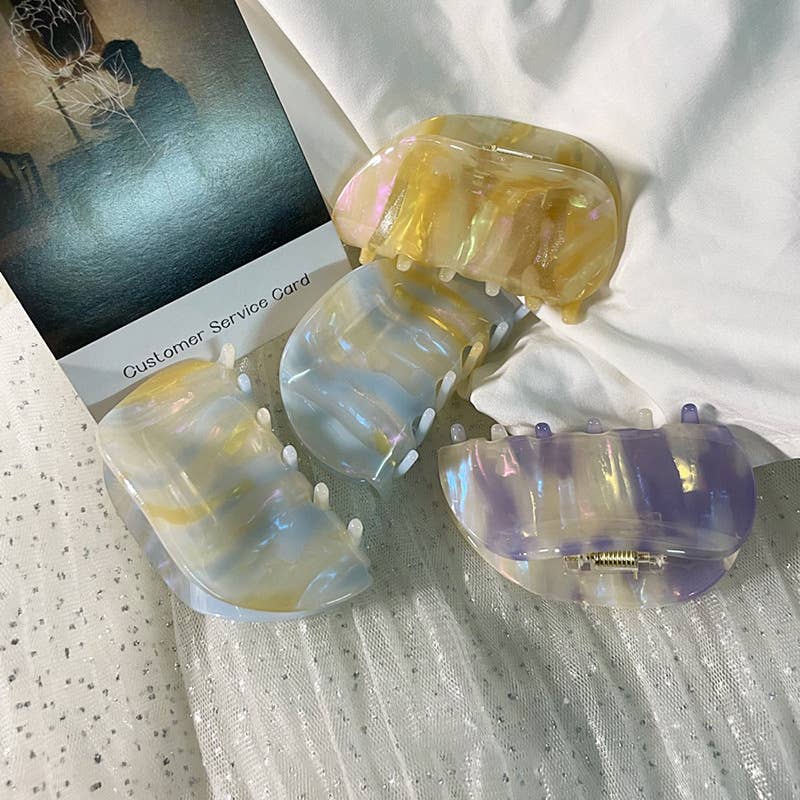 French Aurora Stunning Mermaid Acetate hair clip