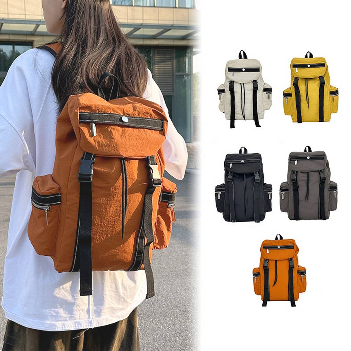 Outdoor Travel Backpack for Students, Unisex_CWAB5448