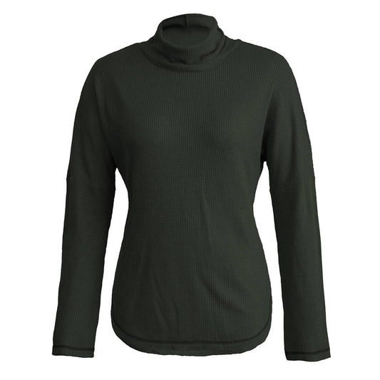 TURTLENECK SOLID COLOR LONG SLEEVE KNIT BASE