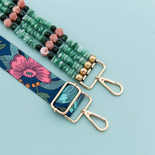 Irregular Acrylic Adjustable Boho Wide Bag Strap