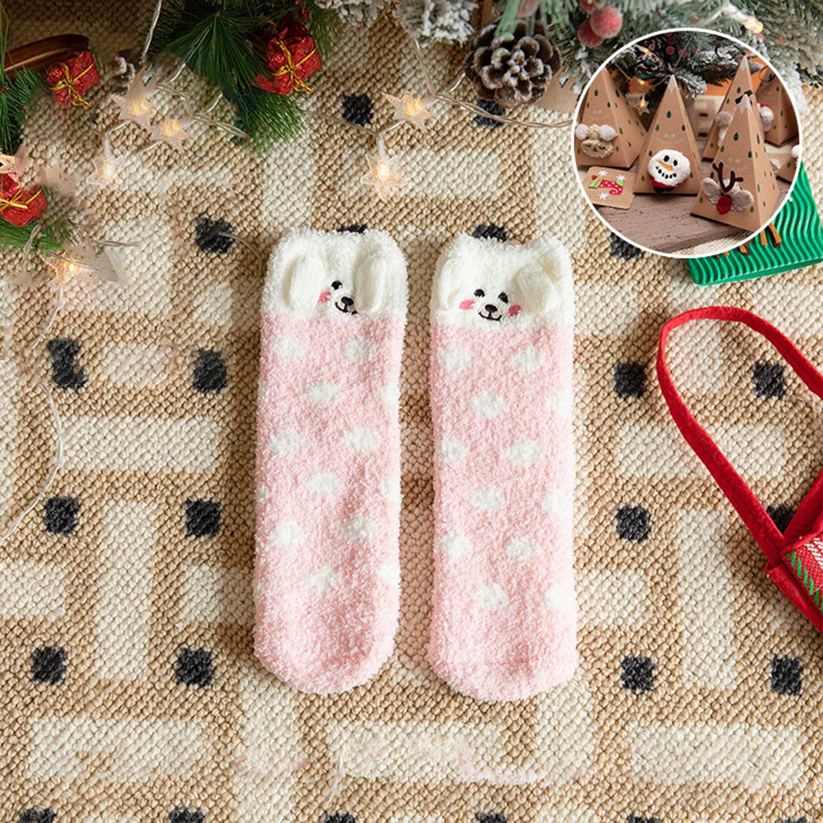 THICK CHRISTMAS SOCKS WITH GIFT BOX